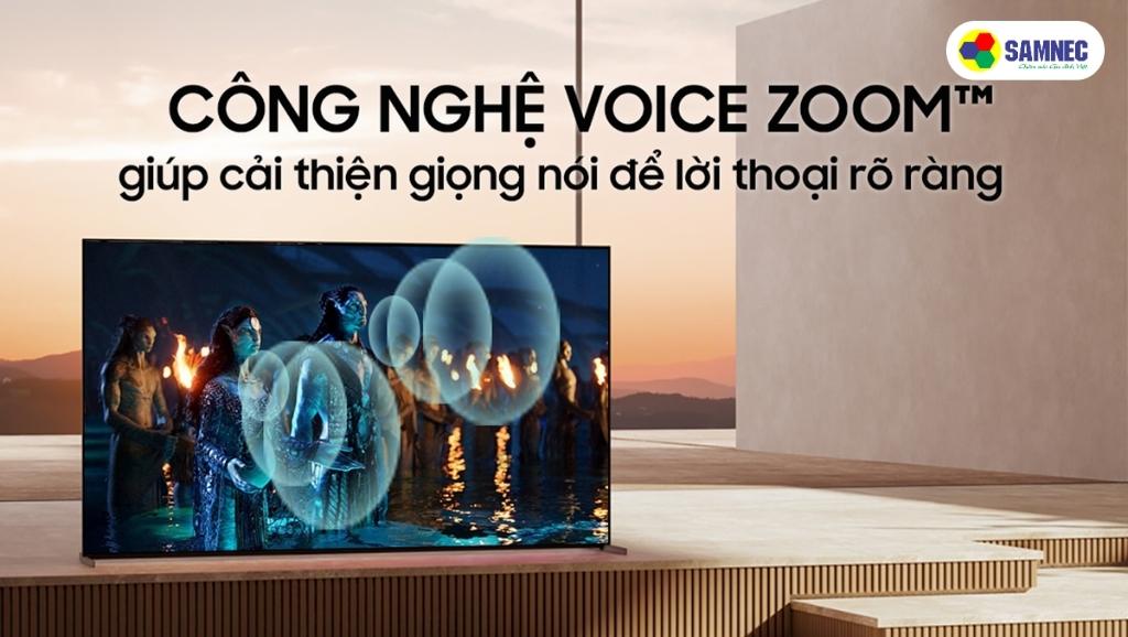 Chế độ Voice Zoom 2™ trên Tivi Sony A80L cải thiện giọng nói cho nhân vật