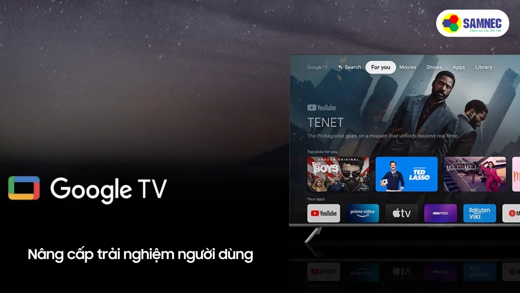 Tivi Sony A80L sử dụng hệ điều hành Google TV