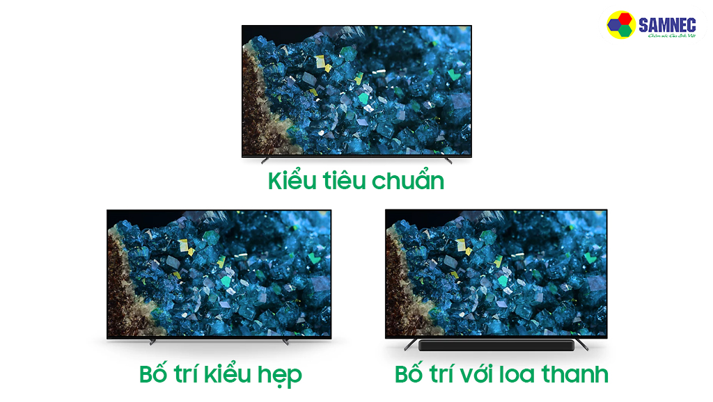 Chân đế có thể điều chỉnh của Tivi Sony A80L