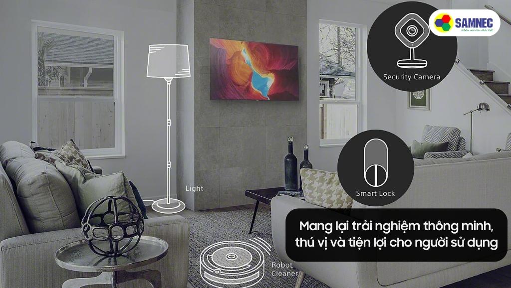 Tivi Sony A80L có thể kết nối với những đồ đạc tương thích trong nhà