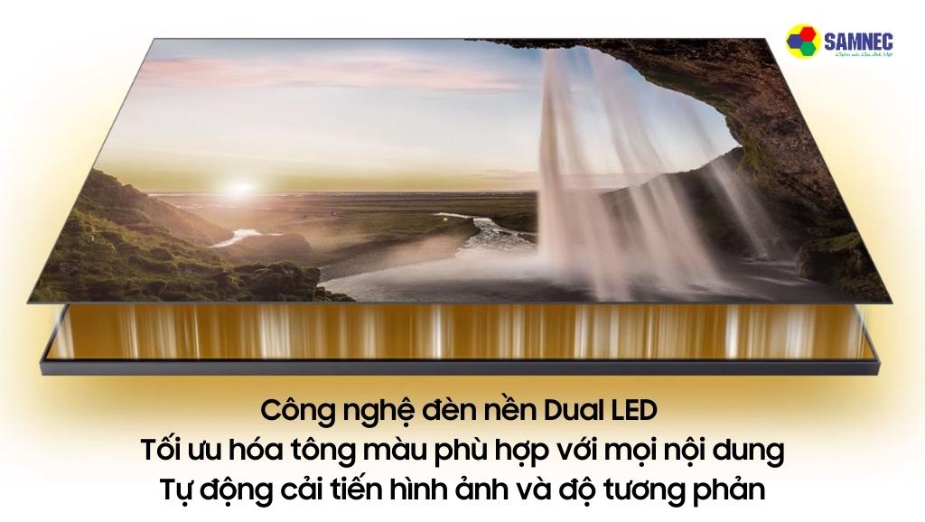 Đèn nền Dual LED cải tiến hình ảnh và độ tương phản của Tivi Samsung Q65A