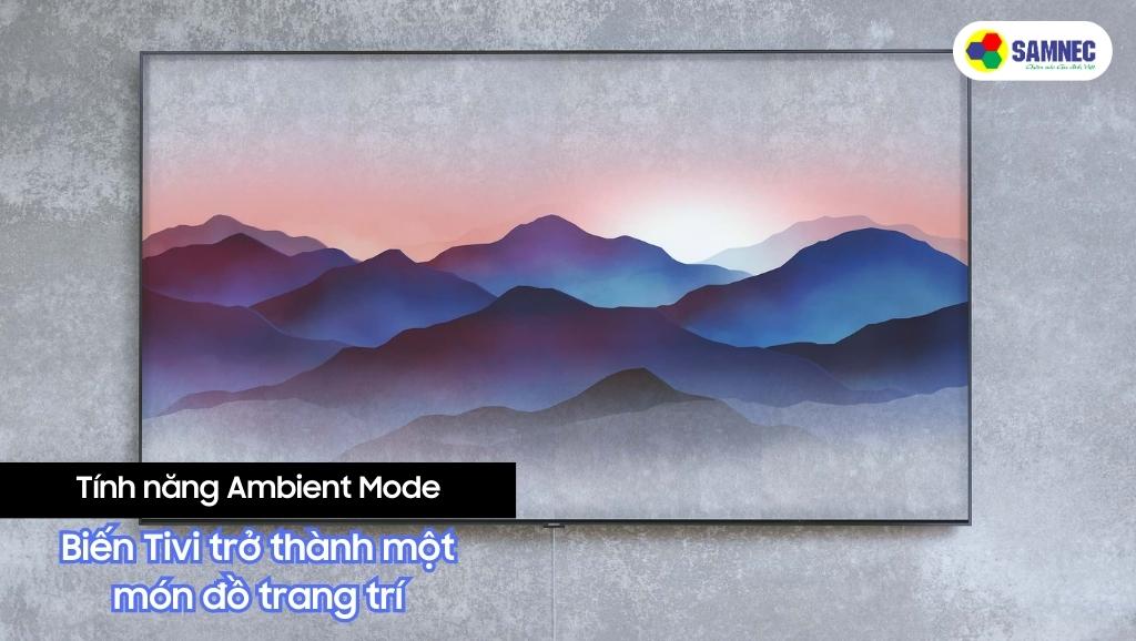 Ambient Mode biến chiếc tivi Samsung AU8000 trở thành món đồ trang trí