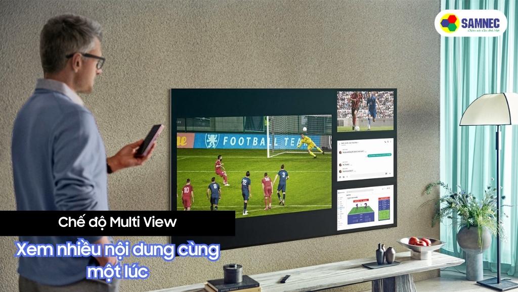 Chế độ Multi View giúp xem đa nội dung trên một màn hình tivi CU8500