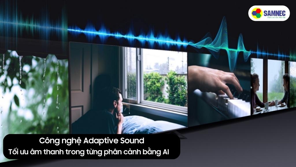 Adaptive Sound tăng cường chất lượng âm thanh bằng AI trên CU8500 và AU8000