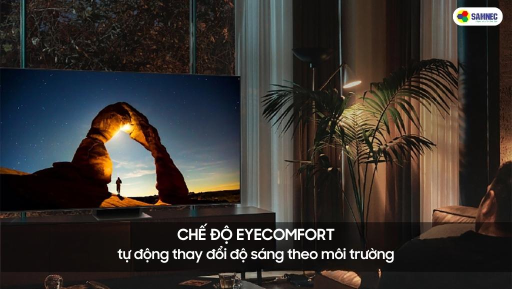 Chế độ EyeComfort tự động thay đổi độ sáng theo môi trường