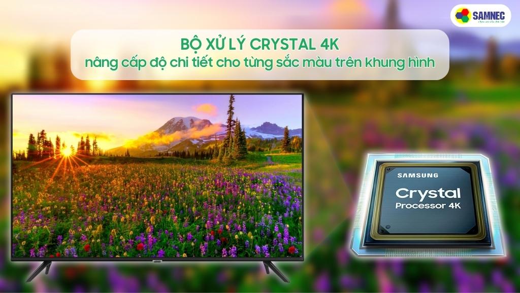 Bộ xử lý Crystal 4K của tivi Samsung AU8100