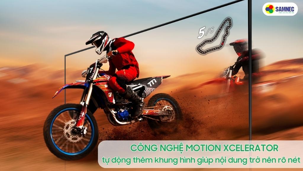 Công nghệ Motion Xcelerator trên tivi Samsung AU8100