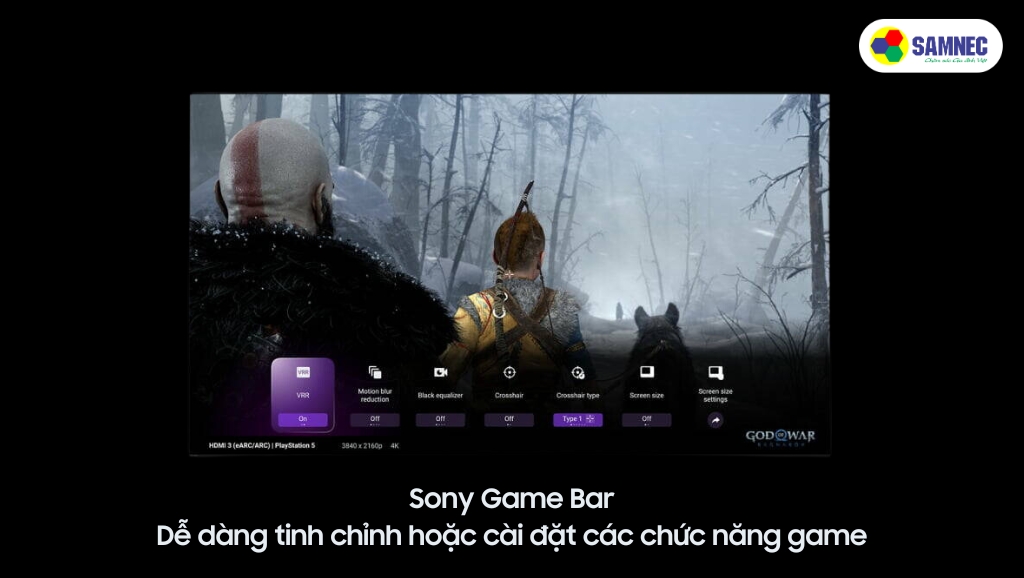 Sony Game Bar của Tivi Sony
