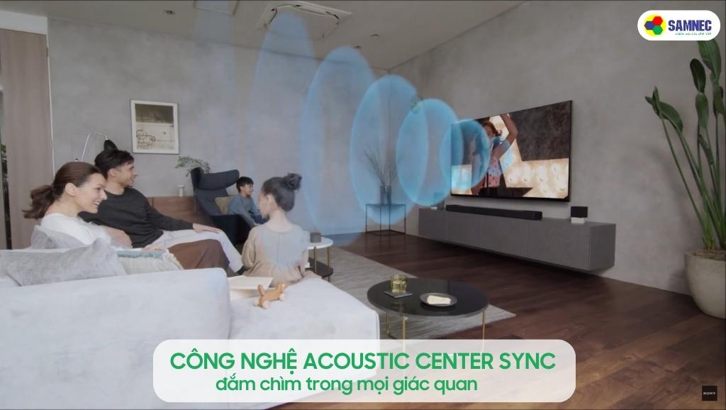Đắm chìm trong mọi giác quan tới công nghệ Acoustic Center Sync trên tivi Sony X90L