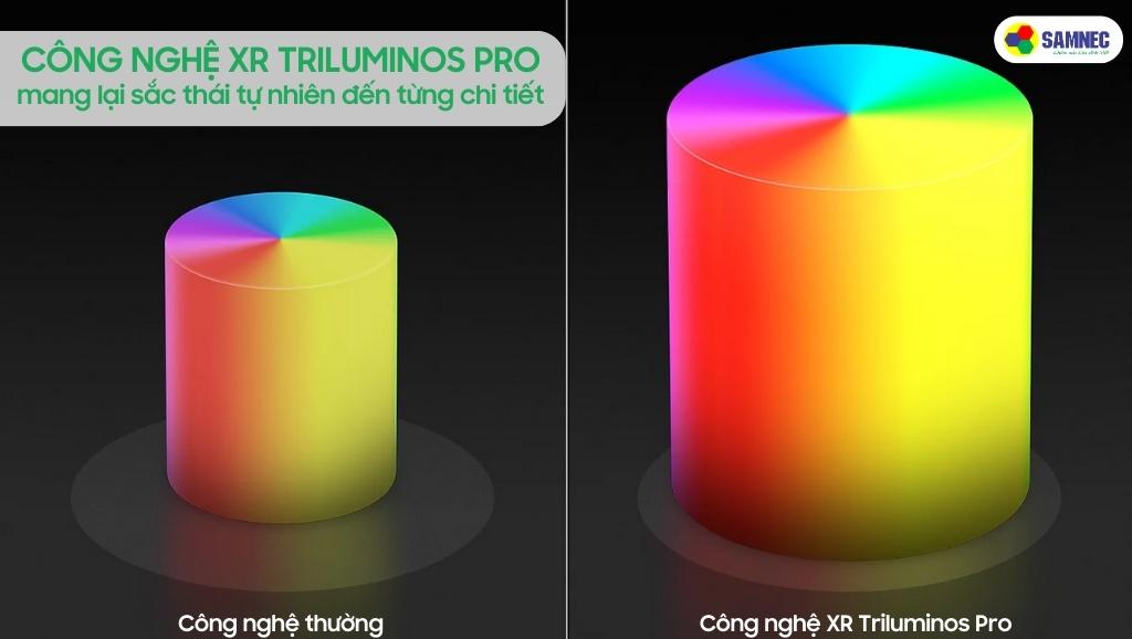 Công nghệ XR Triluminos Pro mang lại sắc thái tự nhiên cho tivi Sony X90L