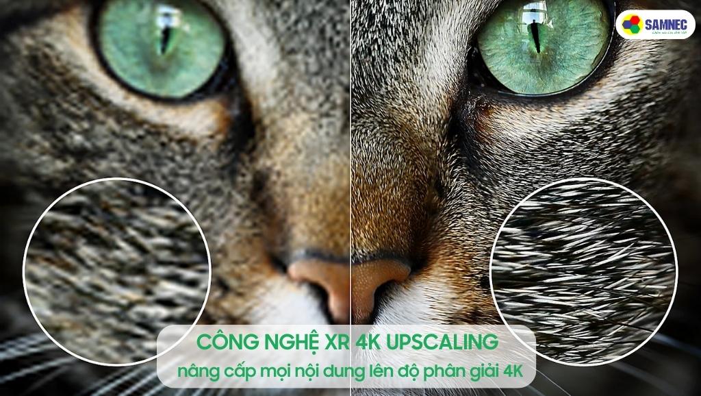 Nâng cấp nội dung trên tivi Sony X90L lên độ phân giải 4K với công nghệ XR 4K Upscaling