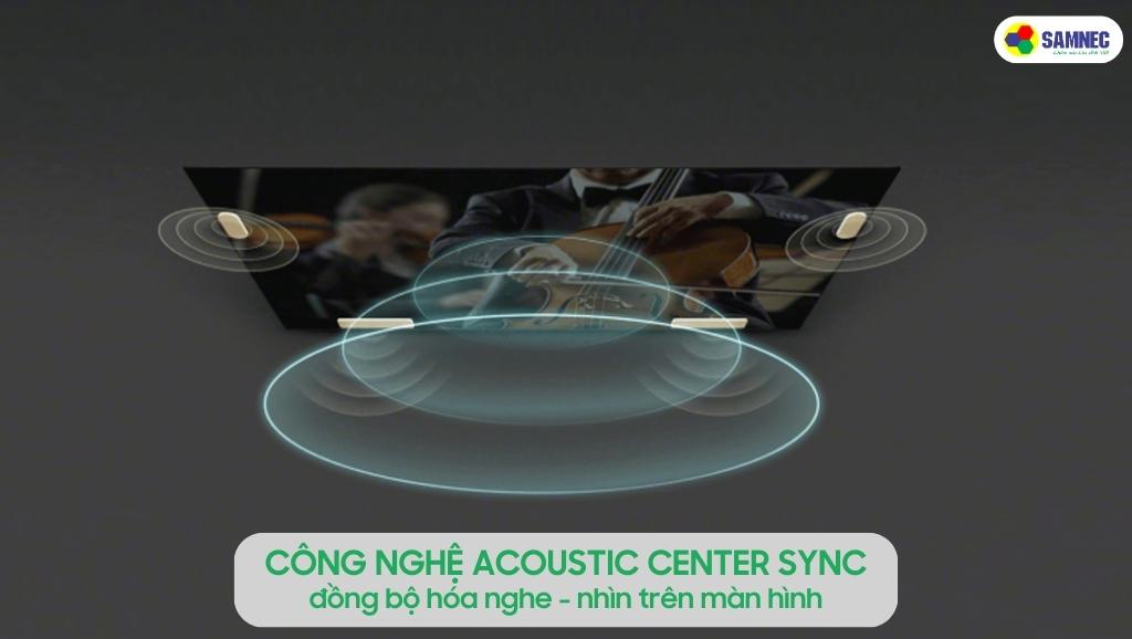m thanh, hình ảnh trên tivi Sony X90L được đồng bộ nhờ công nghệ Acoustic Center Sync