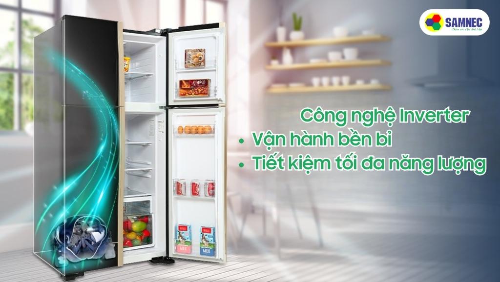 Công nghệ Inverter của tủ lạnh Hitachi Inverter 509 lít R-FW650PGV8 GBK