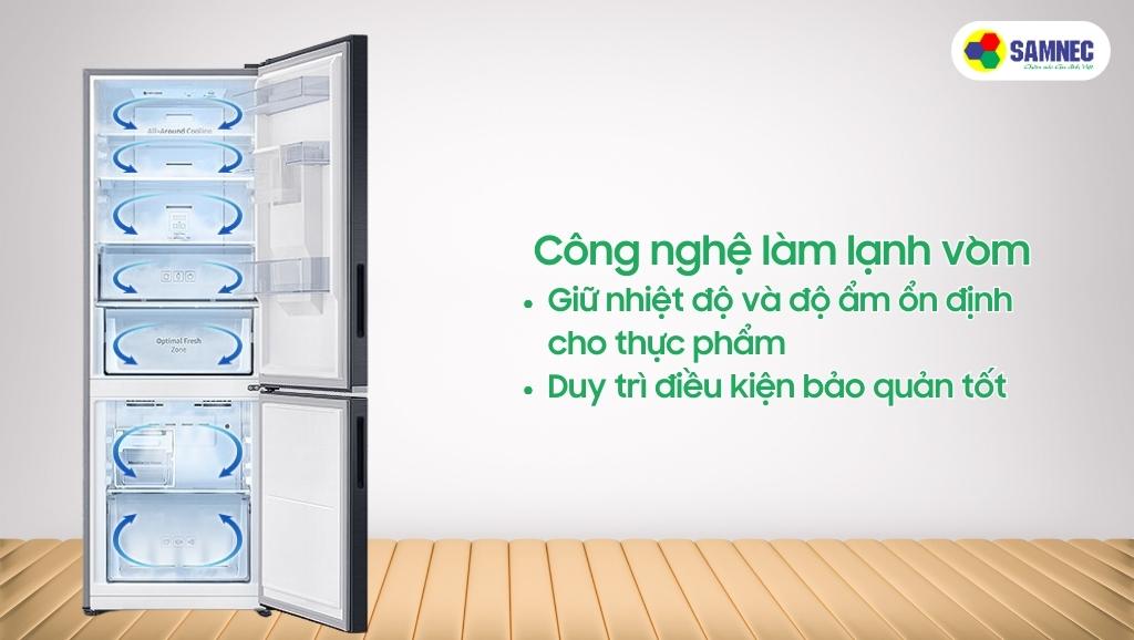 Công nghệ làm lạnh vòm của tủ lạnh Samsung Inverter 310 lít RB30N4010S8/SV