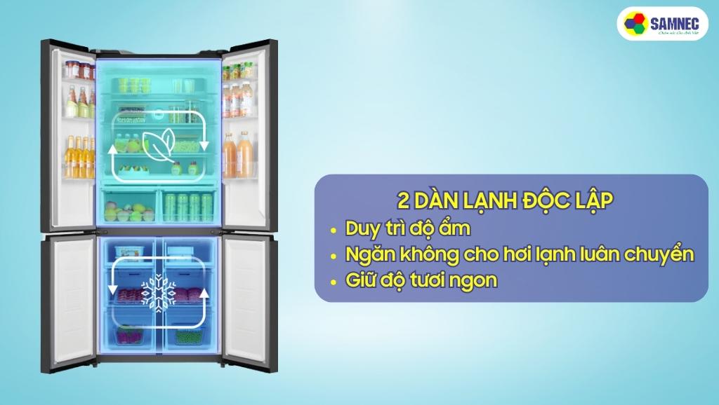 Dàn lạnh độc lập của tủ lạnh Toshiba Inverter 511 lít GR-RF610WE-PMV(37)-SG