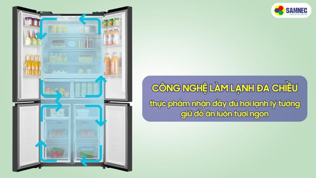 Công nghệ làm lạnh đa chiều của tủ lạnh Toshiba