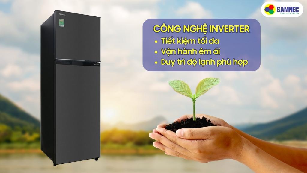 Công nghệ Inverter của tủ lạnh Toshiba Inverter 253 lít GR-B31VU(SK)