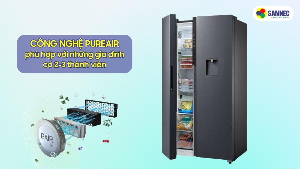 Công nghệ lọc khuẩn PureAir của tủ lạnh Toshiba Inverter GR-RS775WI-PMV(06)-MG