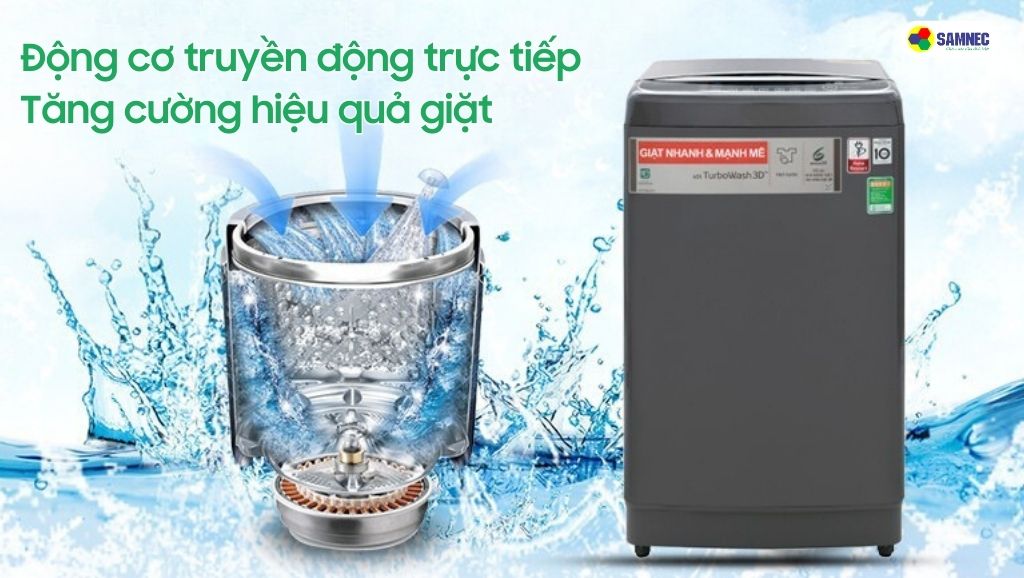 Động cơ giặt của máy giặt cửa trên