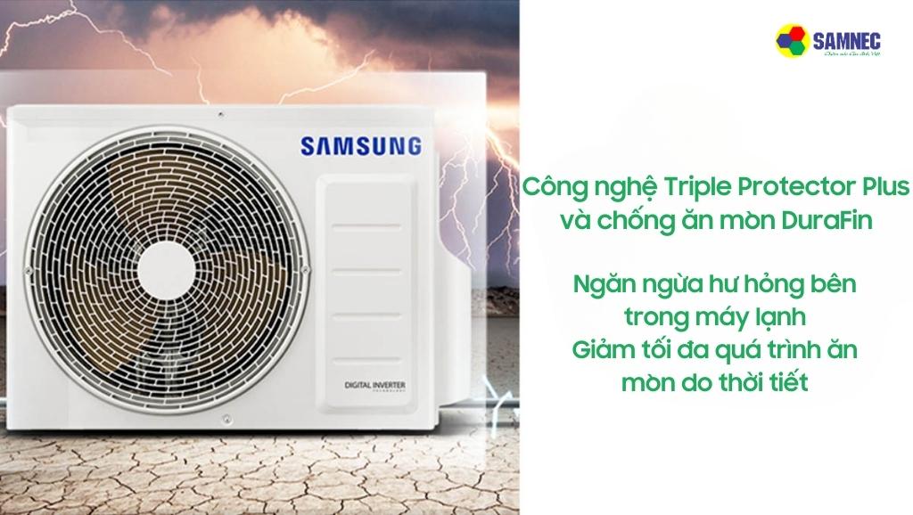 Công nghệ Triple Protector Plus và DuraFin của máy lạnh Samsung AR10TYGCDWKNSV
