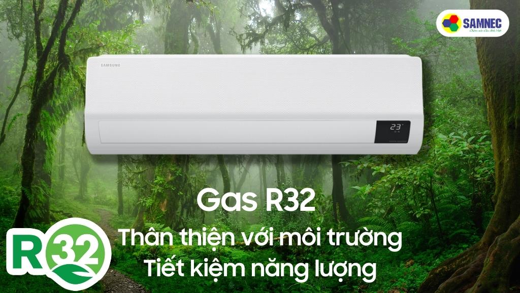 Máy lạnh Samsung Inverter 1 HP AR10TYGCDWKNSV dùng môi chất lạnh thế hệ mới R32