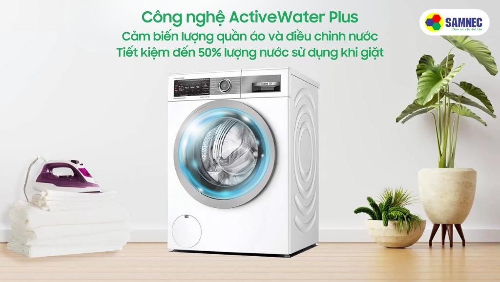 Công nghệ ActiveWater Plus trên máy giặt Bosch
