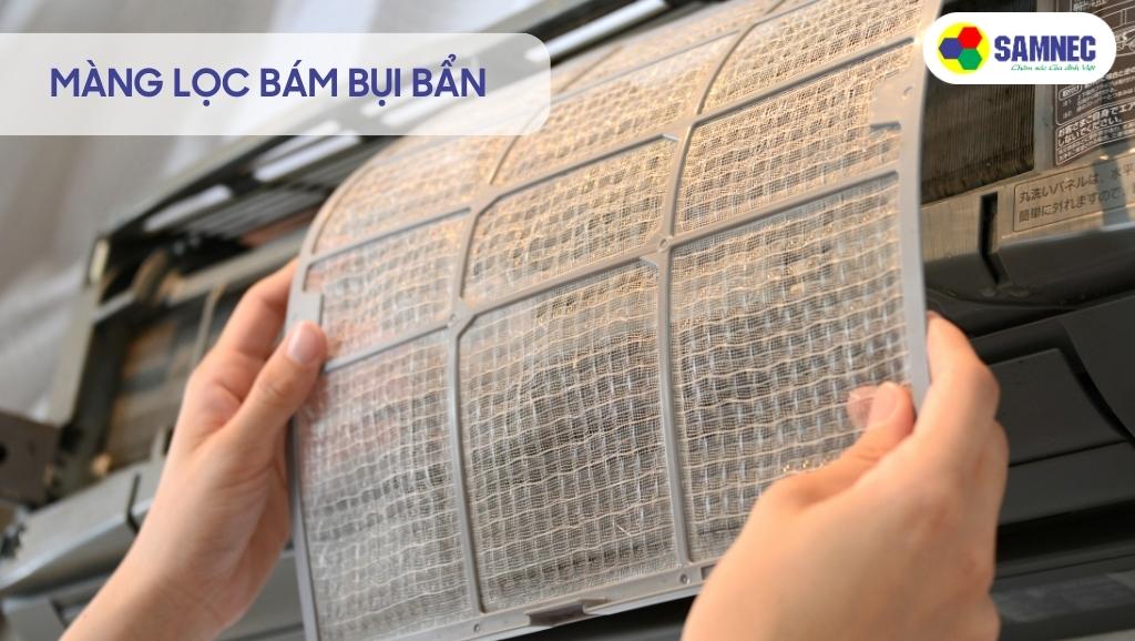 Điều hòa không được vệ sinh định kỳ