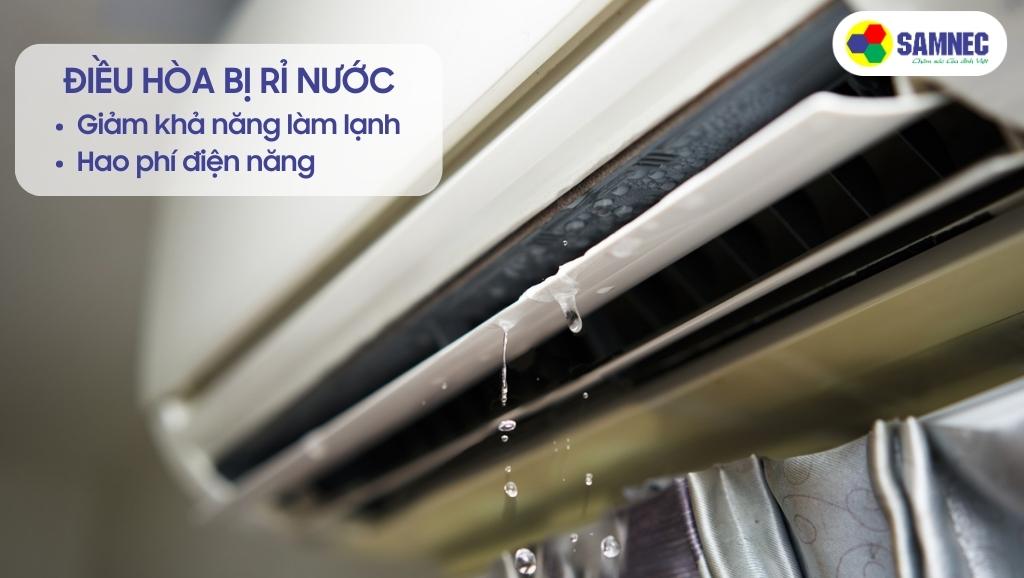 Hiện tượng chảy nước, rỉ nước của điều hòa