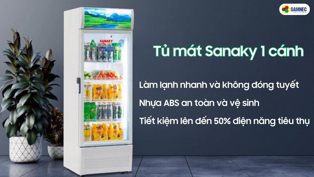 Tủ mát Sanaky 1 cánh