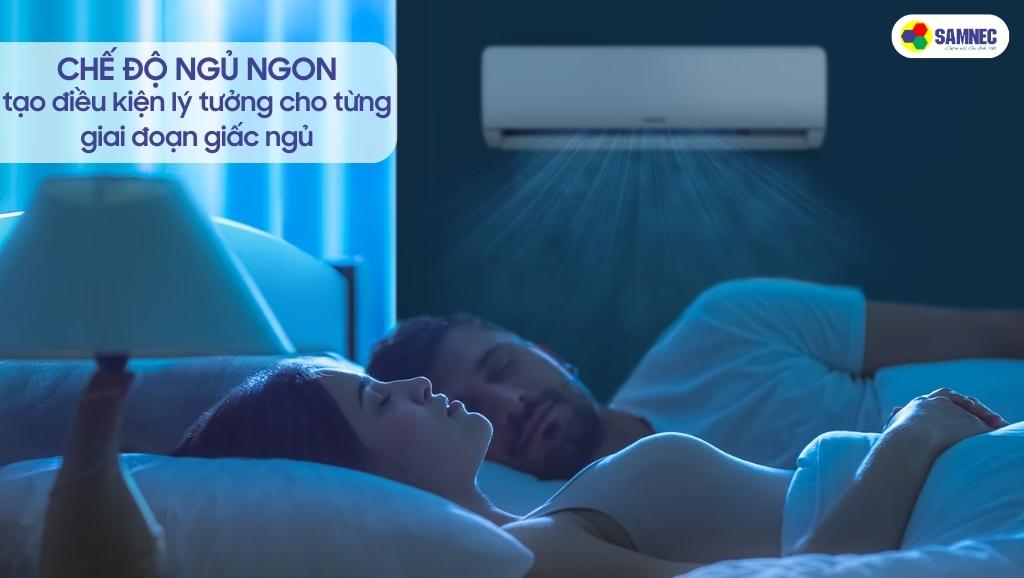 Điều hòa Samsung AR12TYHQASINSV tự chỉnh nhiệt độ với chế độ ngủ ngon