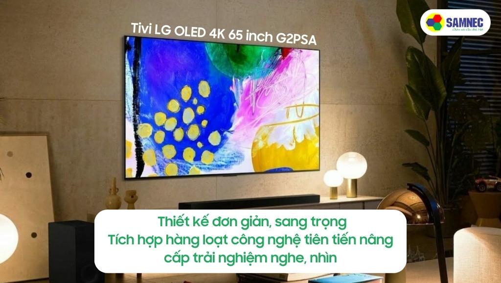 Smart Tivi LG OLED 4K 65 inch OLED65G2PSA.ATV