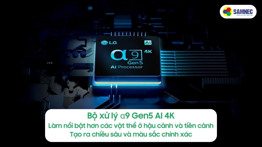 Bộ xử lý α9 Gen5 AI 4K của Tivi LG G2PSA.ATV