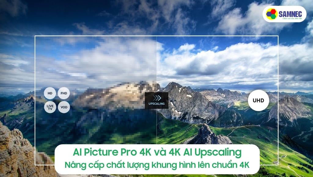 AI Picture Pro 4K và 4K Upscaling của Tivi LG G2PSA.ATV