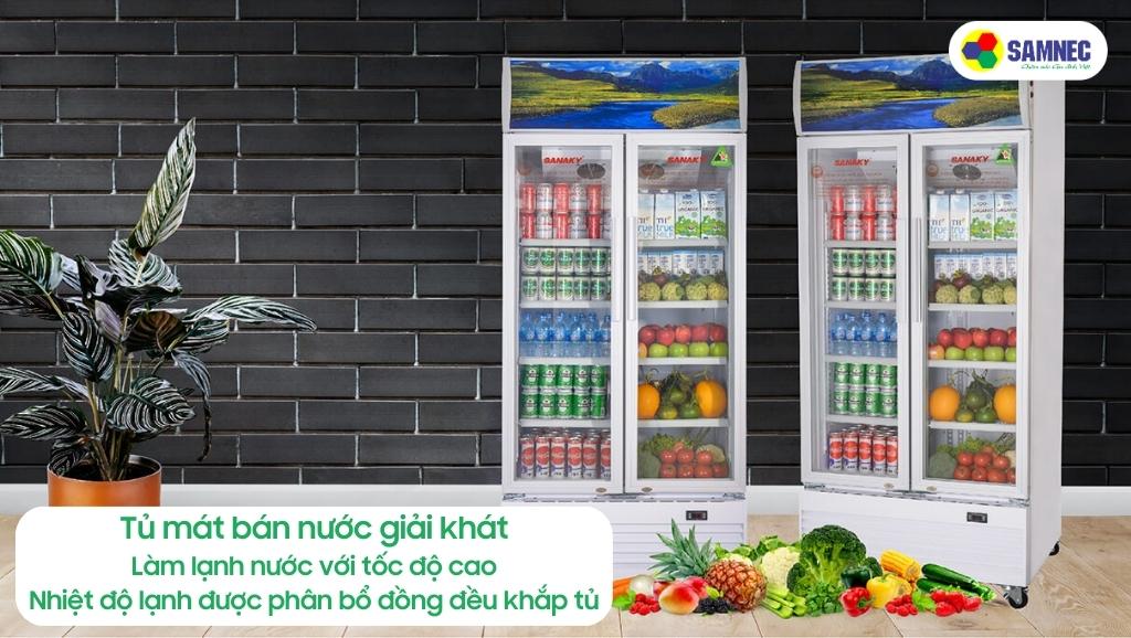 Tủ mát bán nước giải khát cho nhà hàng và quán cà phê