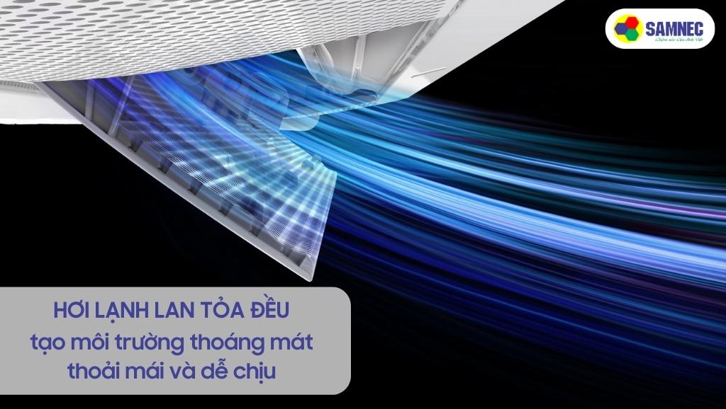 Công nghệ WindFree tỏa ra hơi lạnh đều và nhẹ nhàng