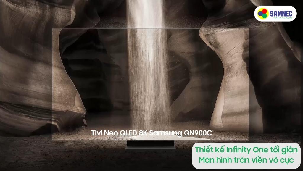 Thiết kế Infinity One, chân đế chữ L của Tivi Samsung QN900C