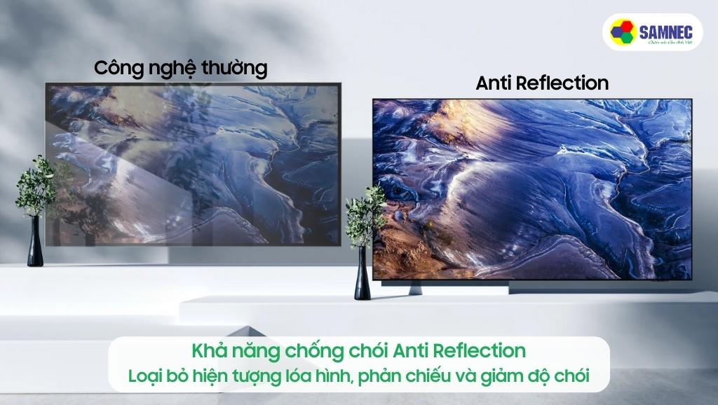 Khả năng chống chói Anti Reflection của Tivi Samsung QN900C