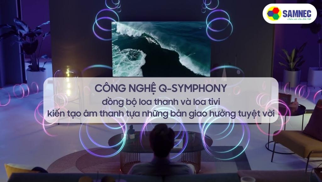 Công nghệ Q-Symphony của tivi Samsung QN800C