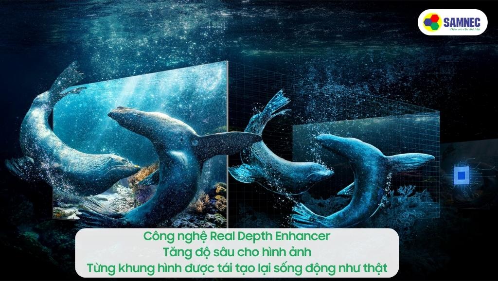 Công nghệ Real Depth Enhancer của Tivi Samsung QN85C