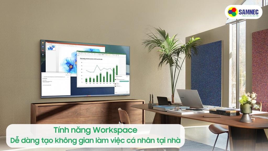 Tính năng Workspace của Tivi Samsung S95B