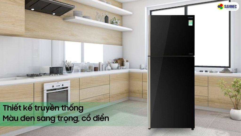 Thiết kế của tủ lạnh Hitachi Inverter 450 lít R-FG560PGV8 GBK
