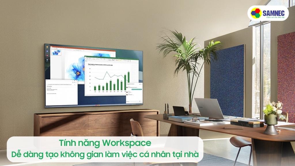 Tính năng Workspace của Tivi Samsung BU8000