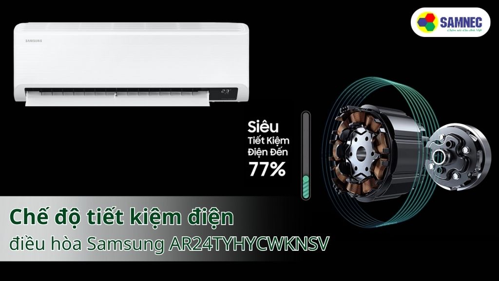 Chế độ tiết kiệm điện điều hòa Samsung AR24TYHYCWKNSV