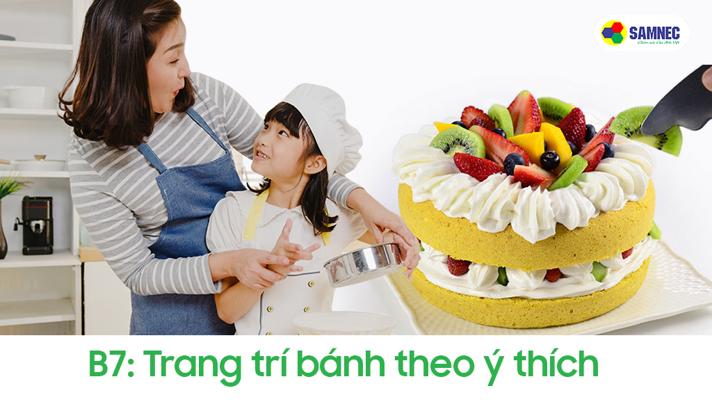 Trang trí bánh theo ý thích của mẹ và bé