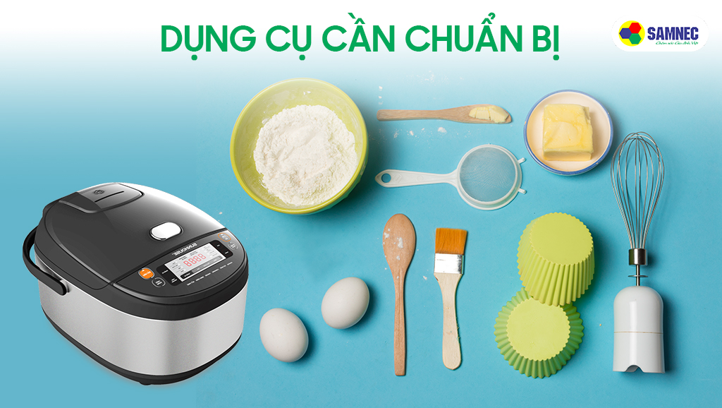 Dụng cụ làm bánh gato bằng nồi cơm điện