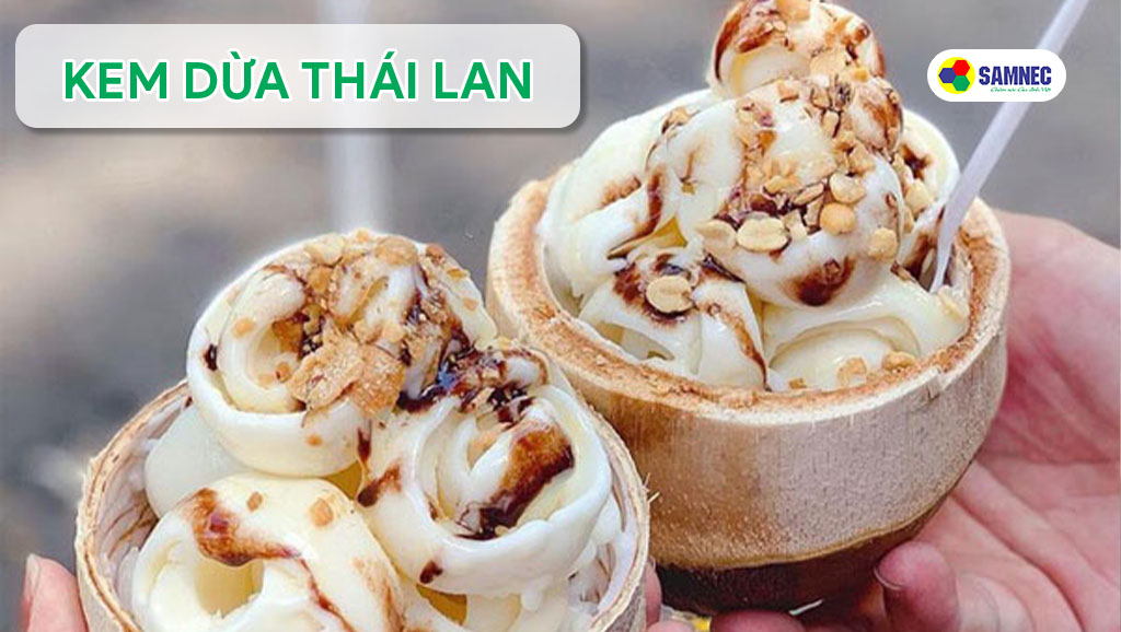 Món kem dừa Thái Lan