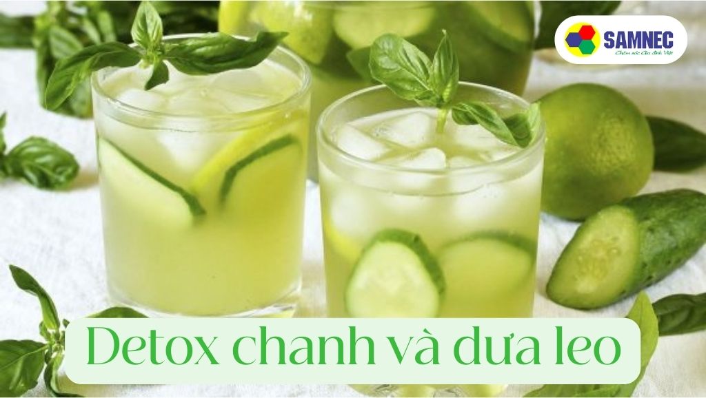 Detox chanh và dưa leo