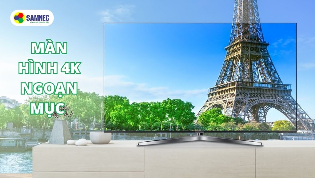 Hình ảnh sắc nét trên từng chi tiết trên tivi Casper Gardenia 4K 55 inch 55UX6200