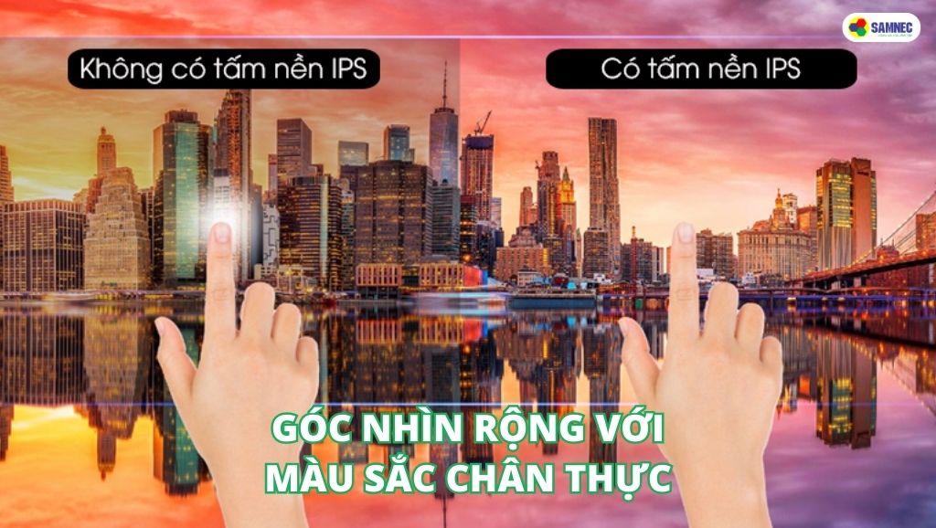 Góc nhìn rộng với màu sắc chính xác trên tivi Casper Gardenia 4K 55 inch 55UX6200