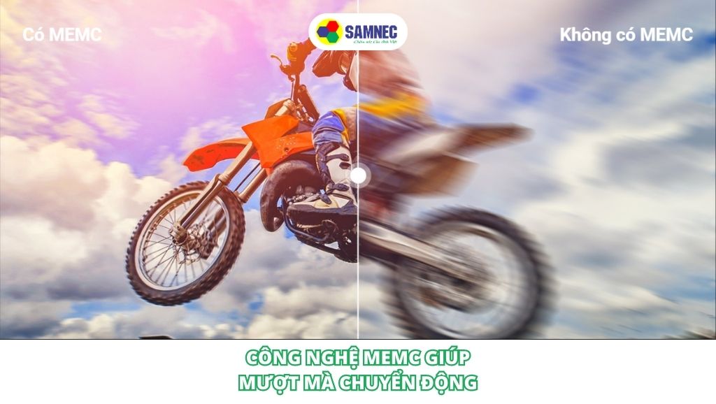 Công nghệ MEMC giúp chuyển động mượt mà trên tivi Xiaomi 55 inch L55M6-6ARG